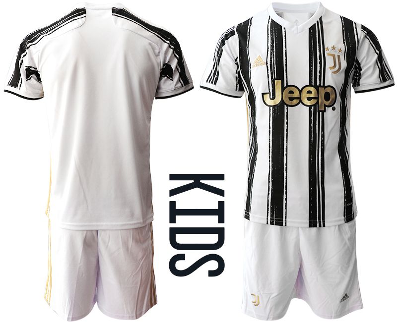 Youth 2020-2021 club Juventus home white Soccer Jerseys->juventus jersey->Soccer Club Jersey